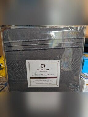 Clara Clark Premier 1800 Collection Queen Sheet Set - Gray